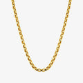 9ct Yellow Gold Diamond Cut Belcher Chain