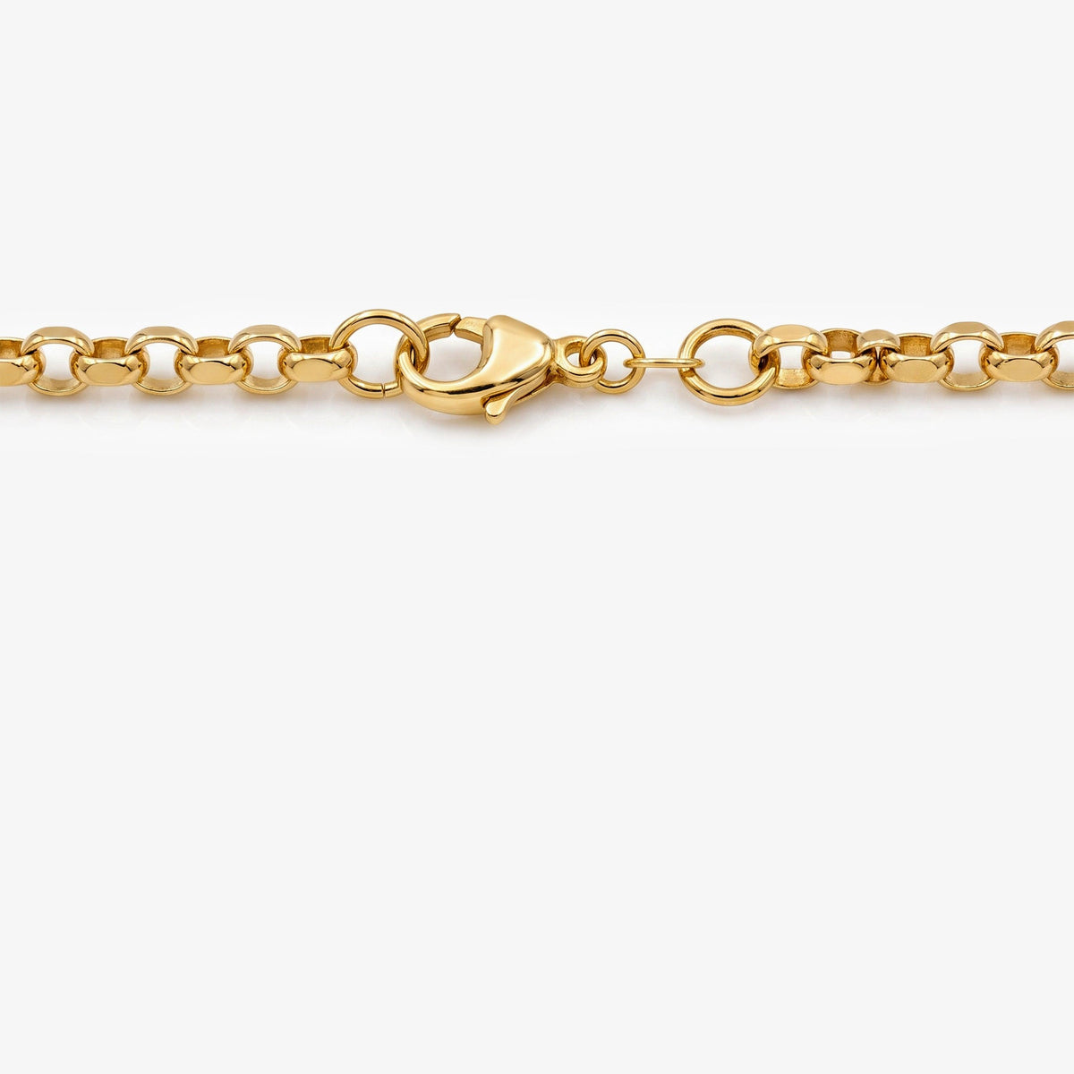 9ct Yellow Gold Diamond Cut Belcher Chain