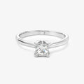 Platinum Princess Cut Solitaire Diamond Ring 0.50ct - The Jewel House