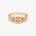 Antique 18ct Yellow Gold 3-Stone Old Cut Diamond Ring - The Jewel House