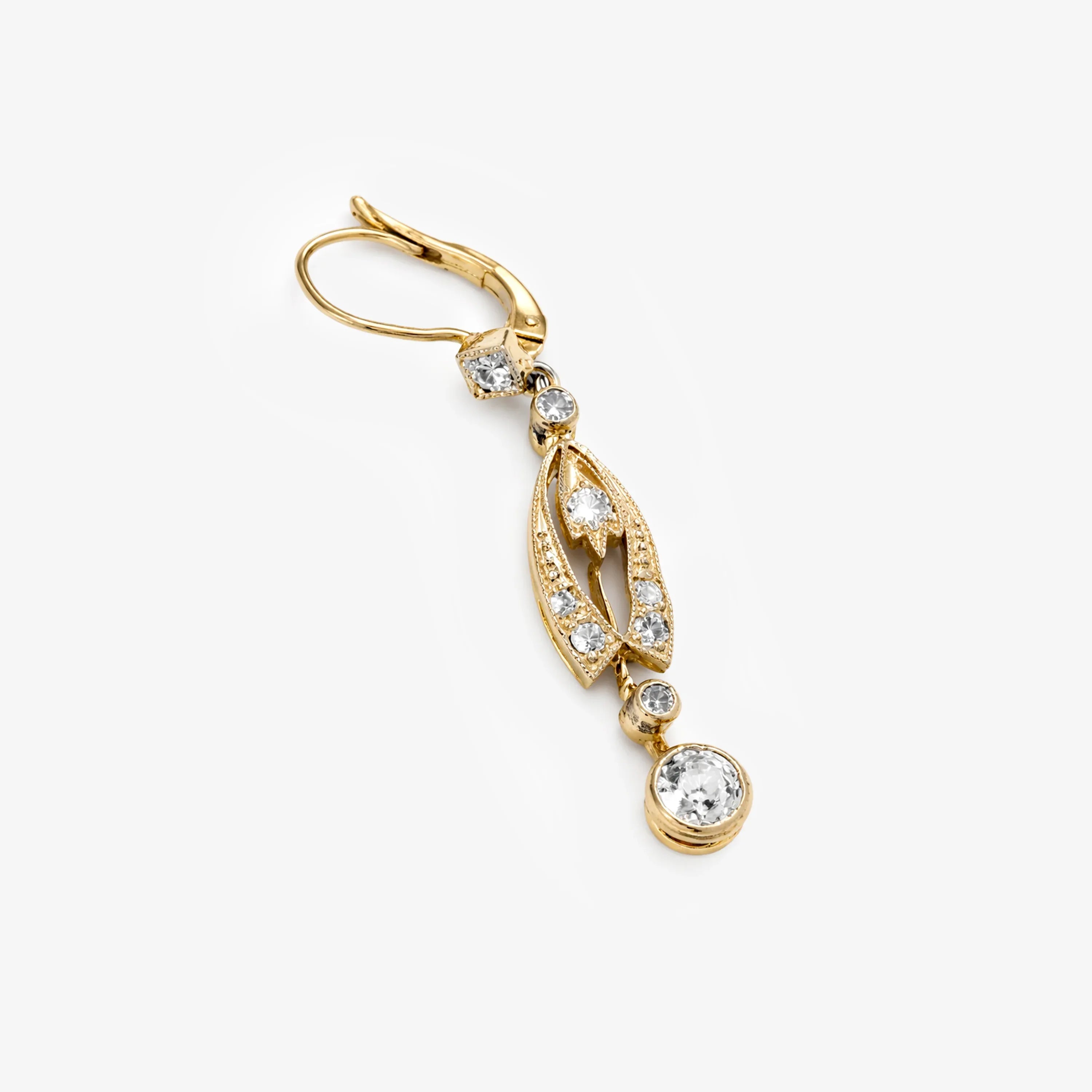 Art Deco Diamond Drop Earrings