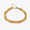 Vintage 9ct Gold Three Bar Gate Bracelet
