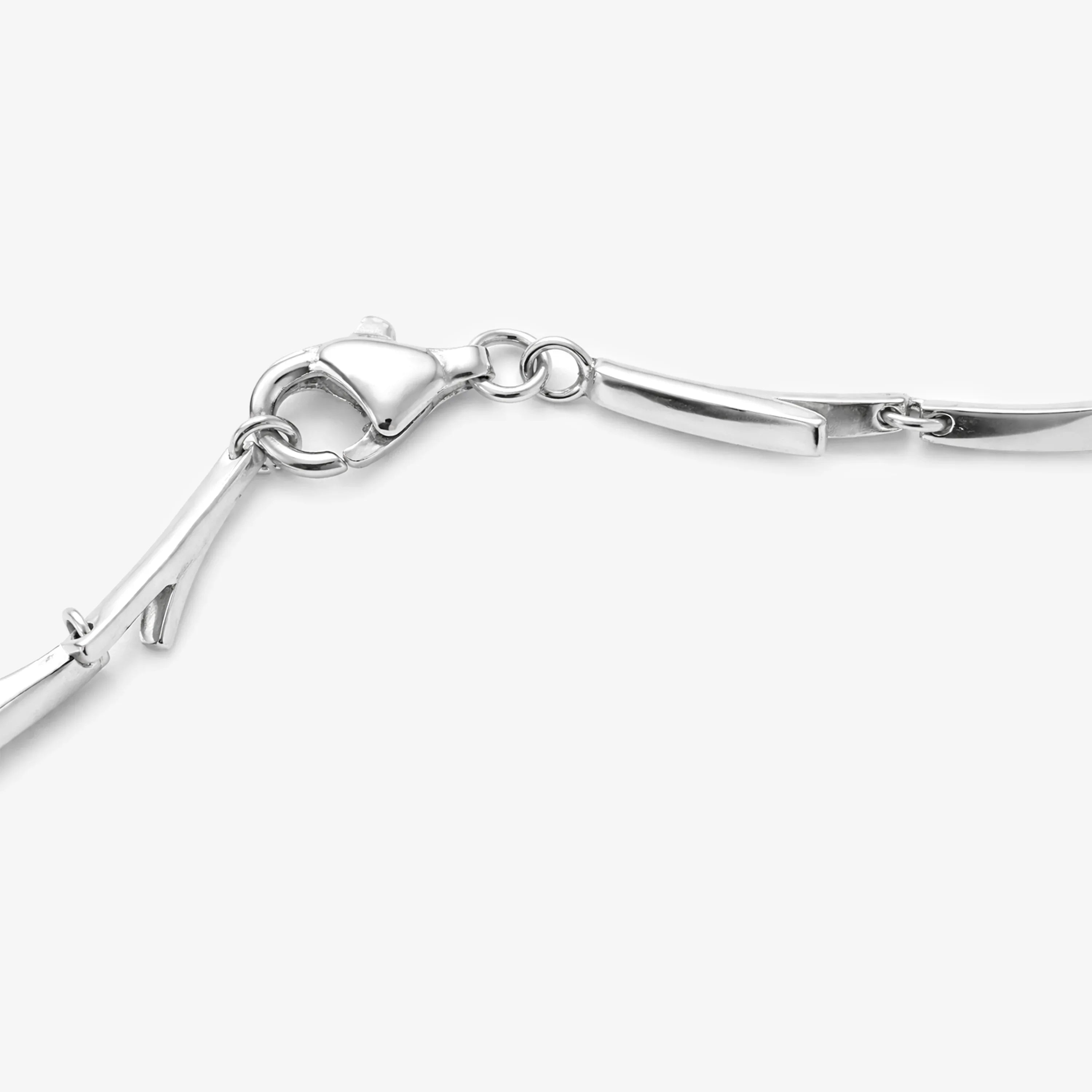 Silver Twig Design Necklace by Shipton & Co