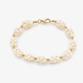 Rice Pearl Cluster Bead Bracelet