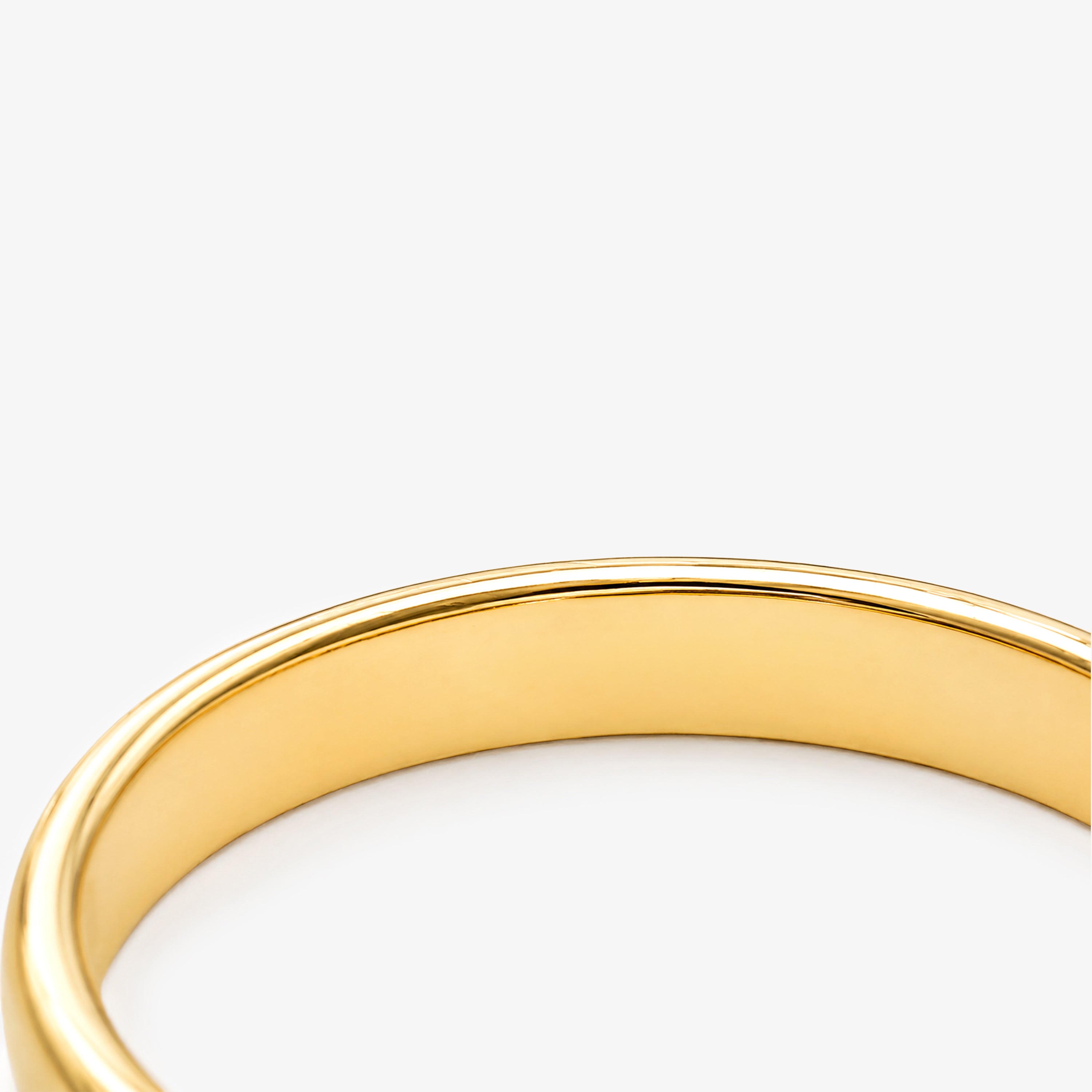 18ct Yellow Gold and Platinum Milgrain Wedding Band