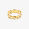 18ct Yellow Gold Diamond Gypsy Eternity Ring