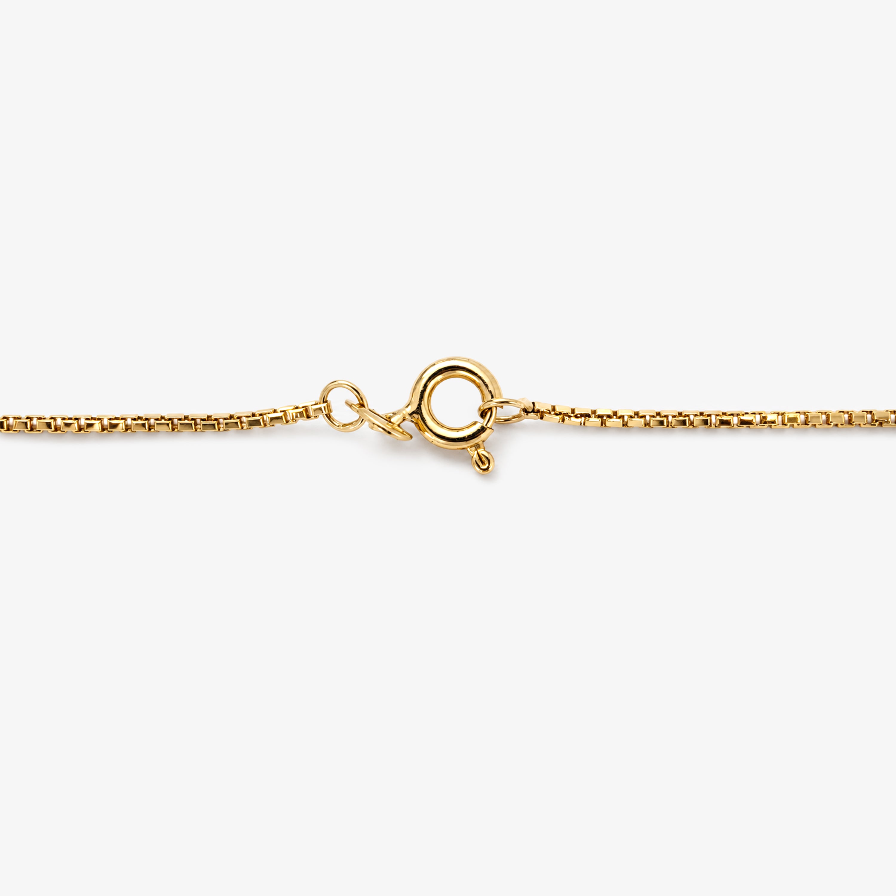 9ct Yellow Gold Oval Amethyst Pendant with Box Chain