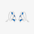 Silver 'Midnight Sapphire' Earrings