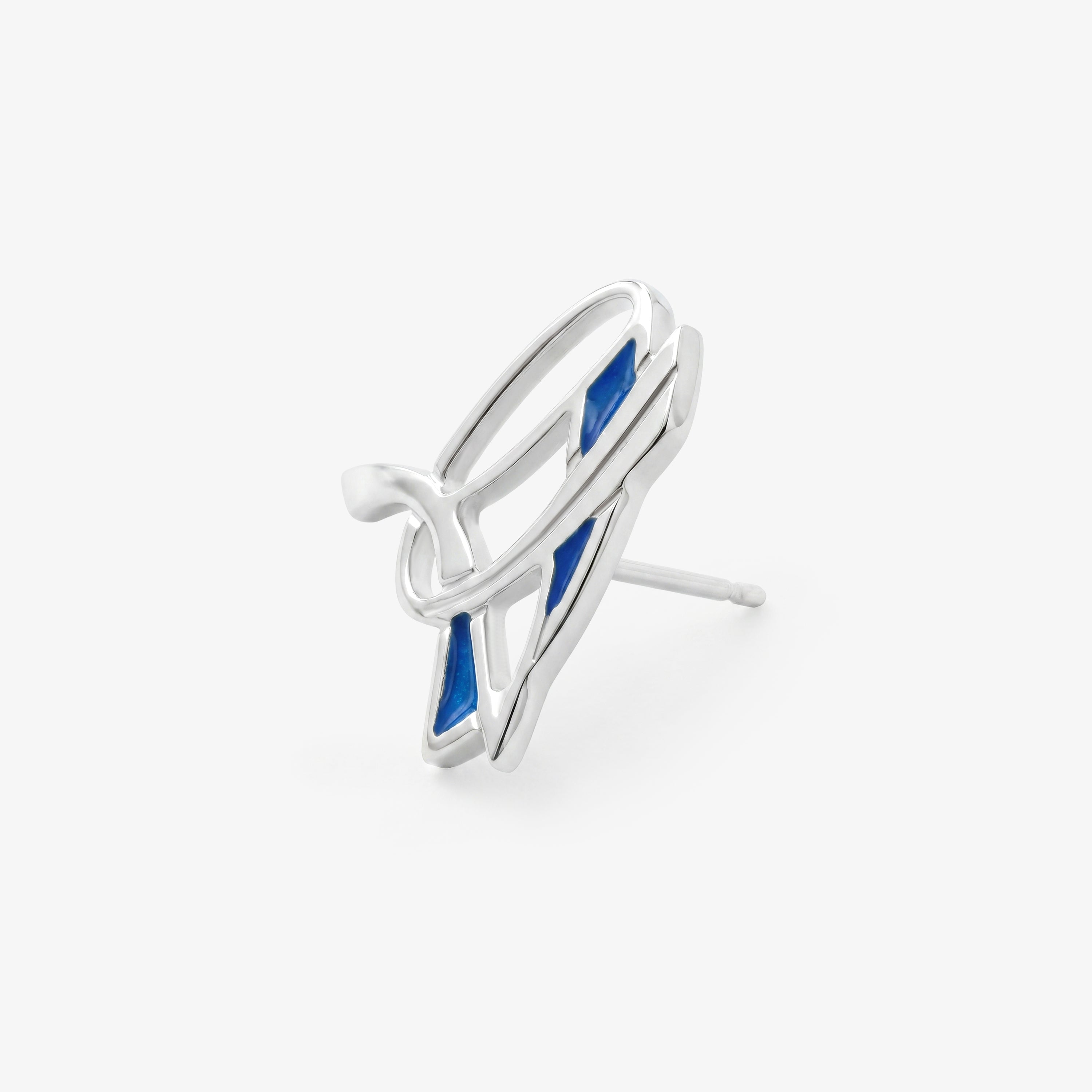 Silver 'Midnight Sapphire' Earrings