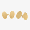 9ct Gold Art Deco Honeycomb Cufflinks