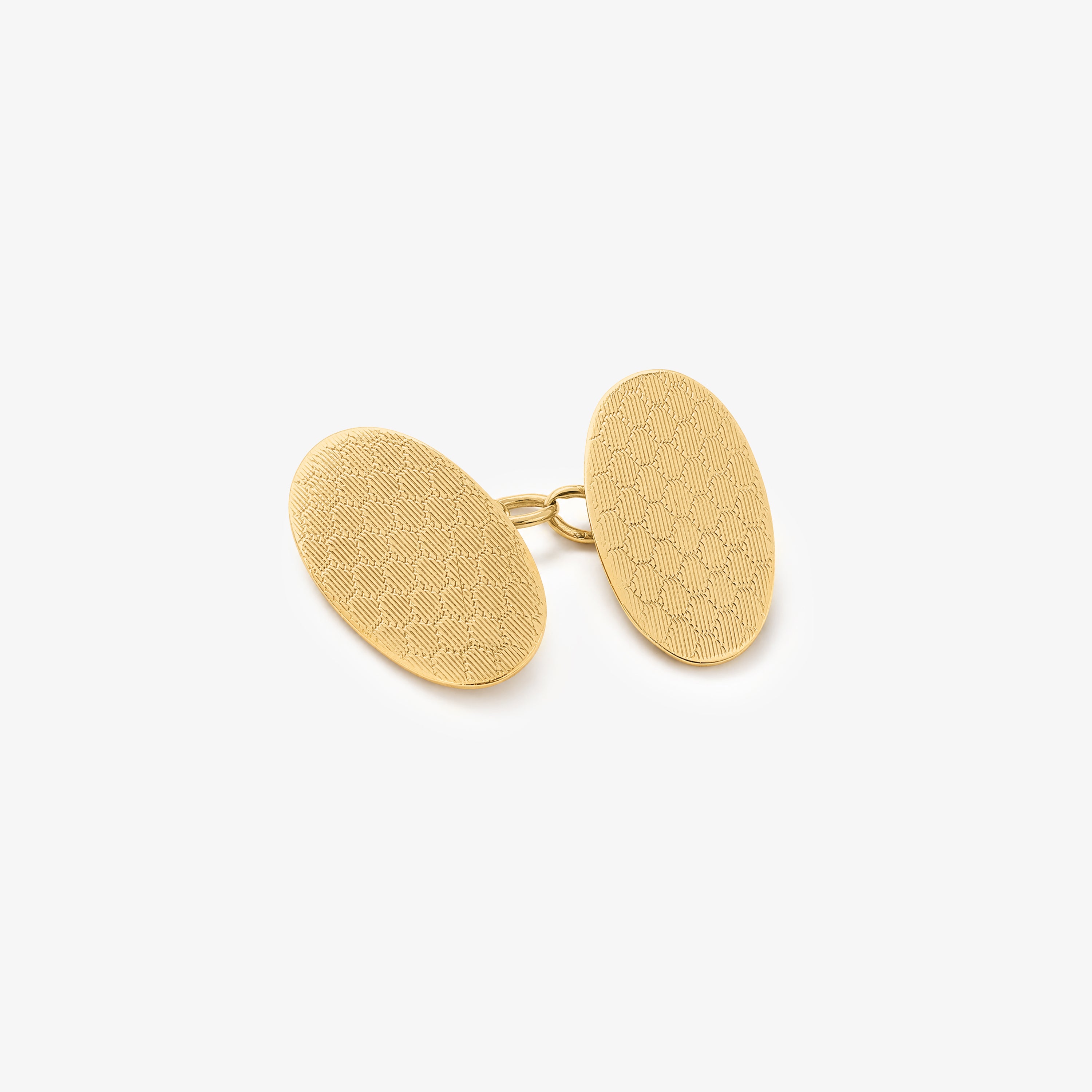 9ct Gold Art Deco Honeycomb Cufflinks