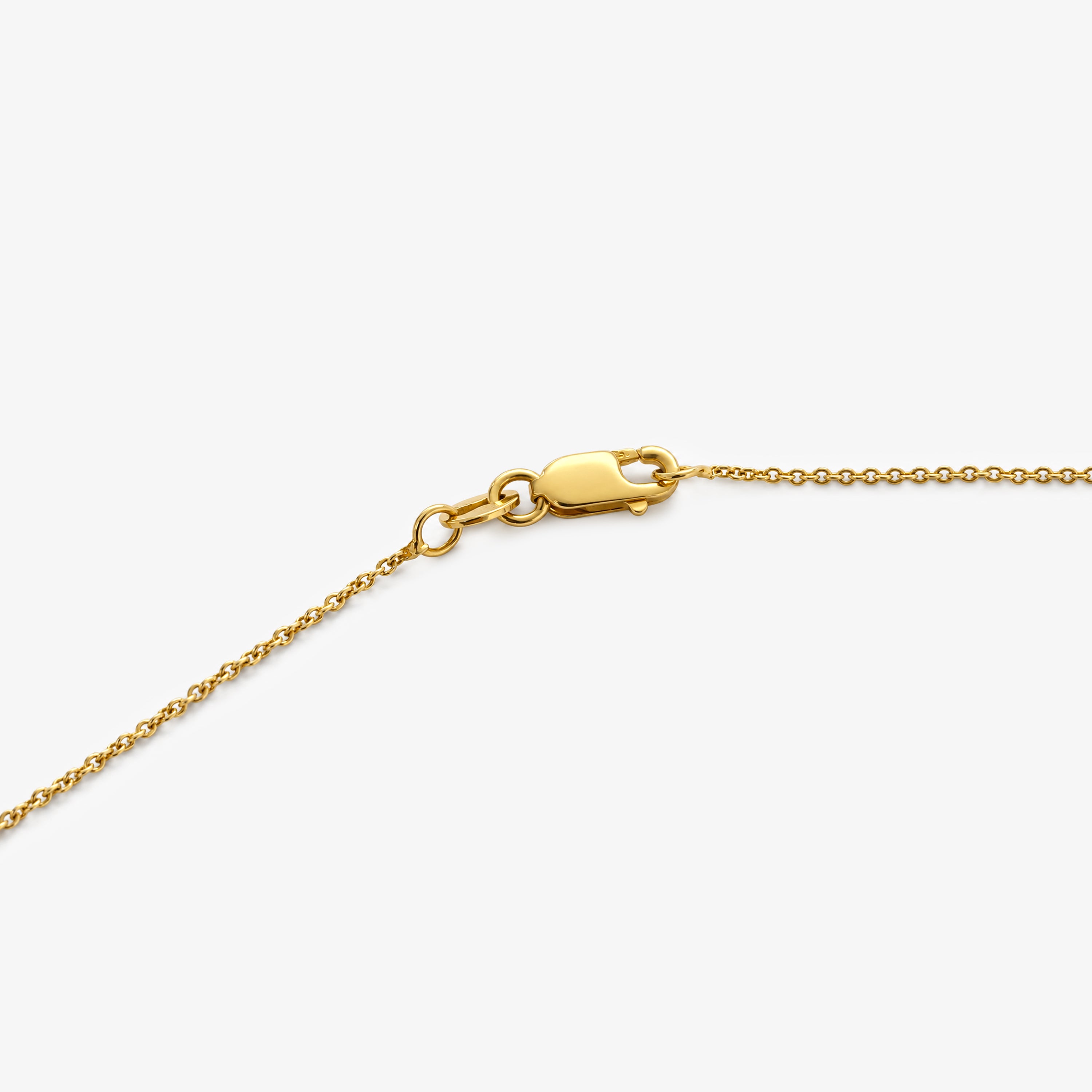 18ct Gold Mini Diamond Cross Pendant Necklace