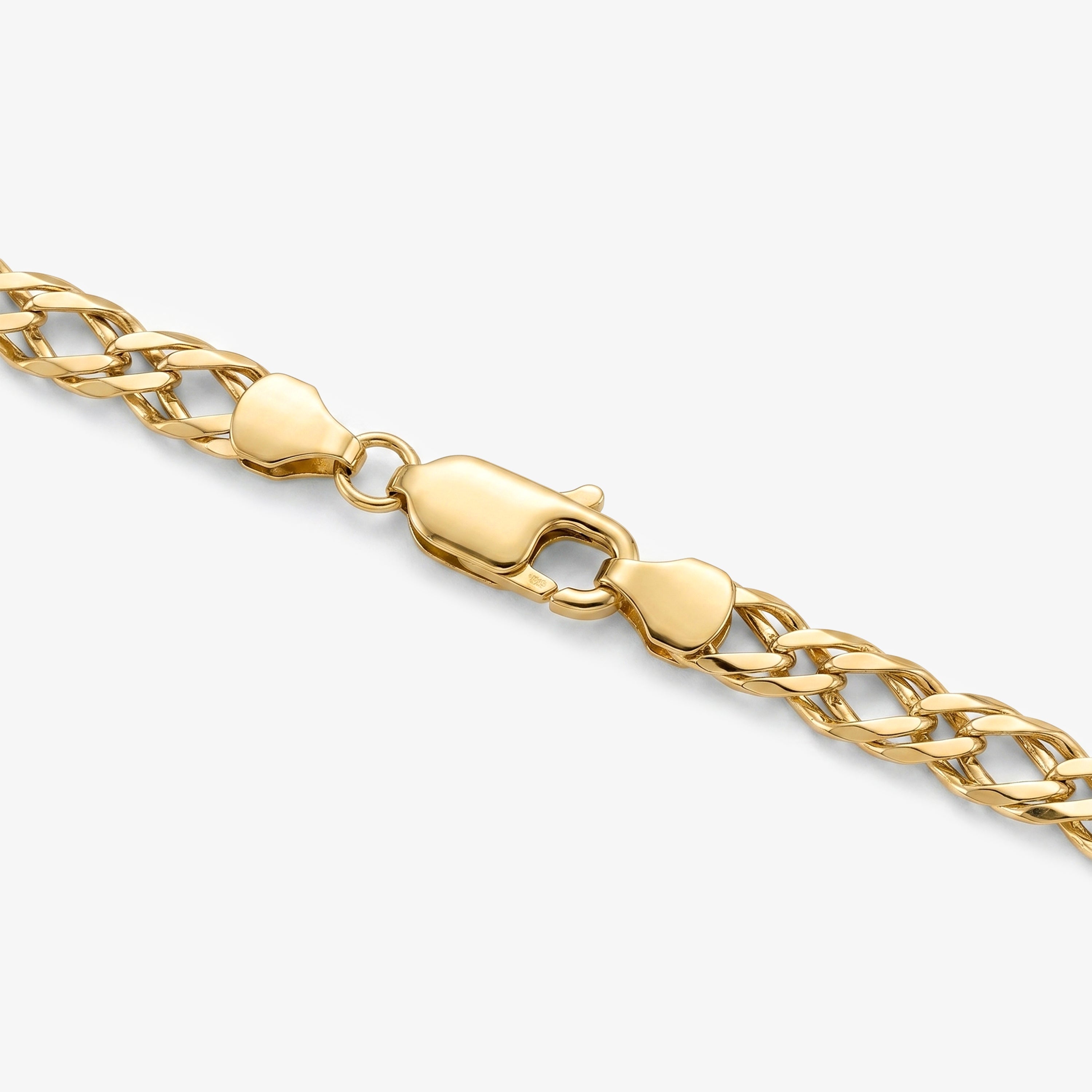 9ct Yellow Gold Double Link Bracelet