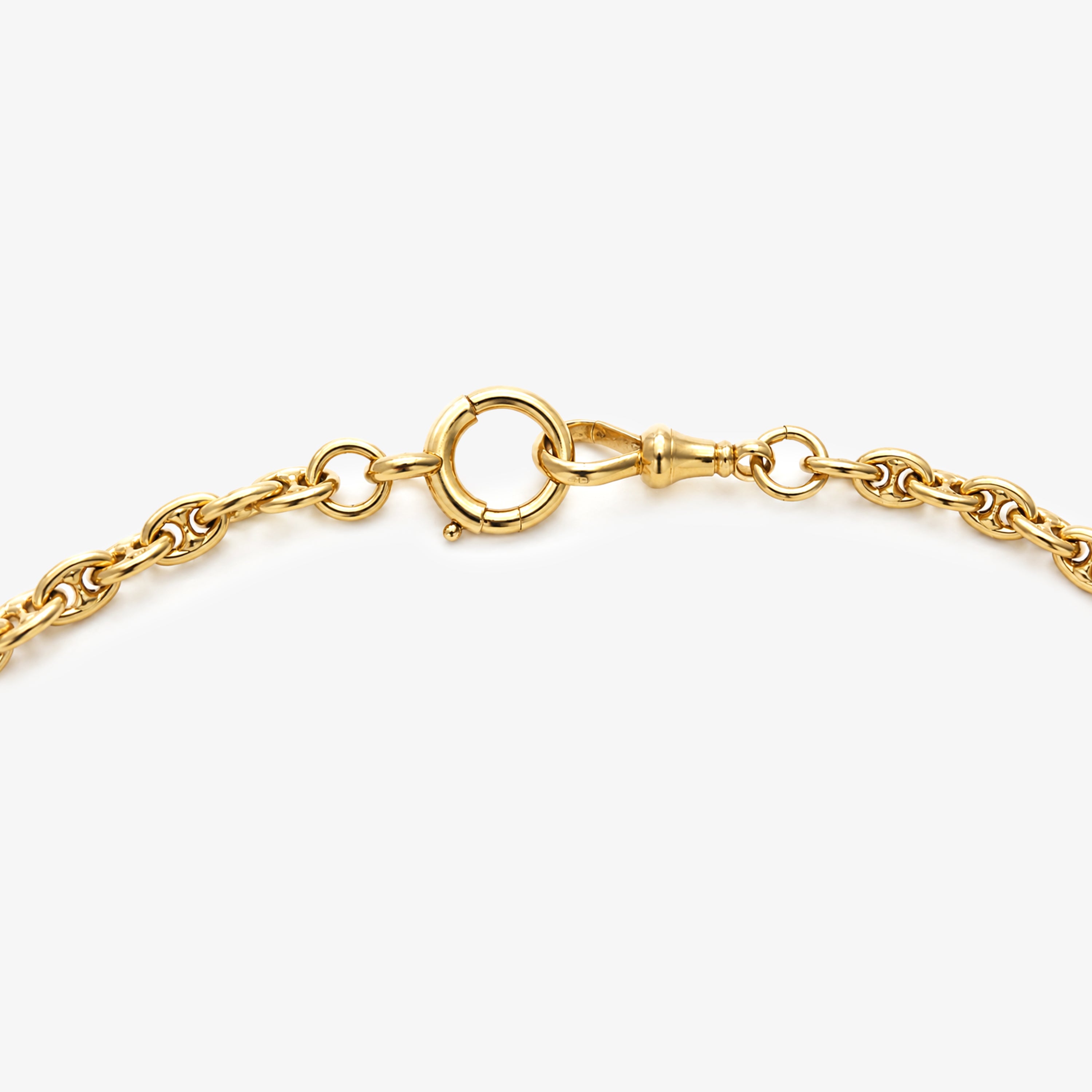 Vintage 18ct Yellow Gold Anchor Link Chain Necklace