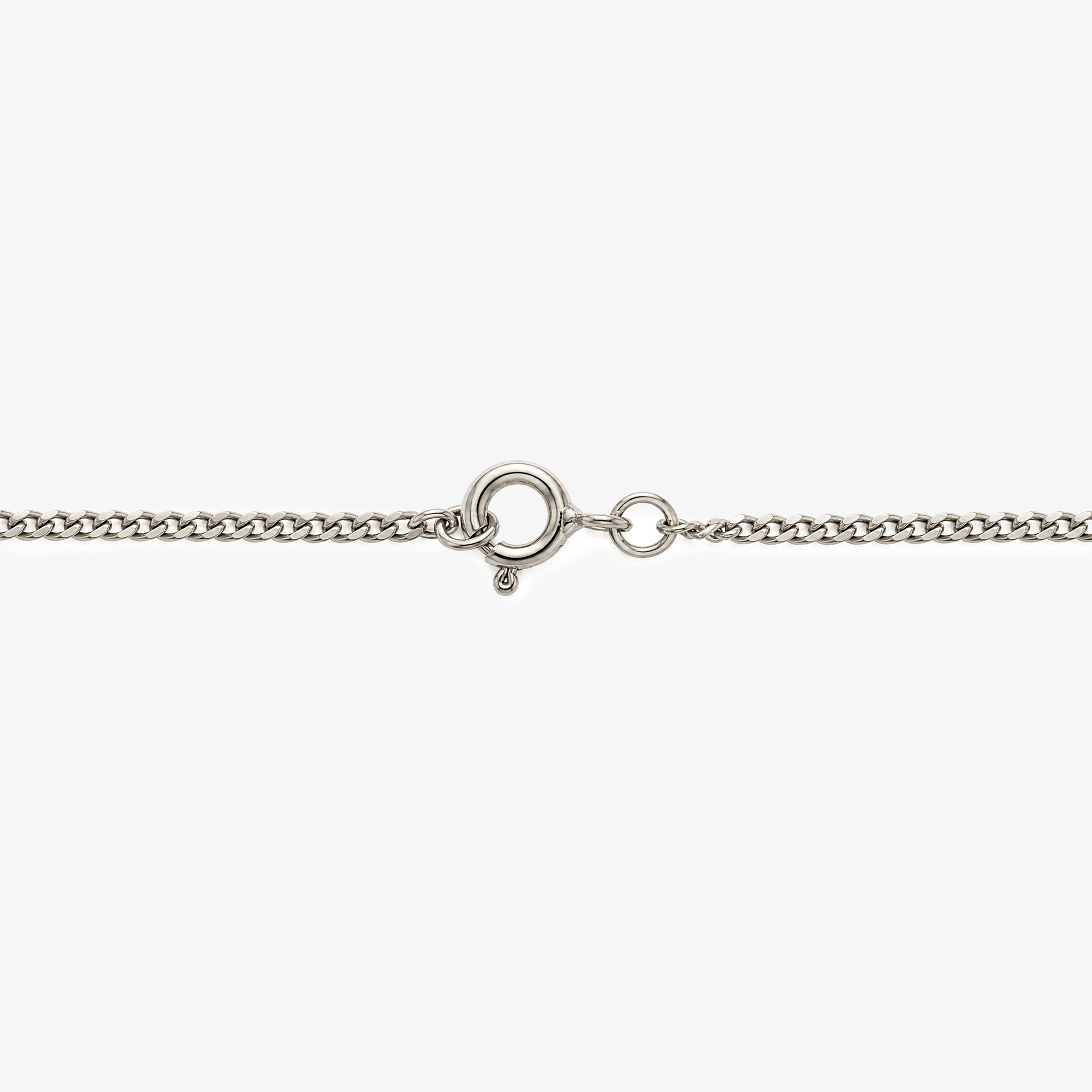 Silver Marquise Peridot Festoon Drop Necklace