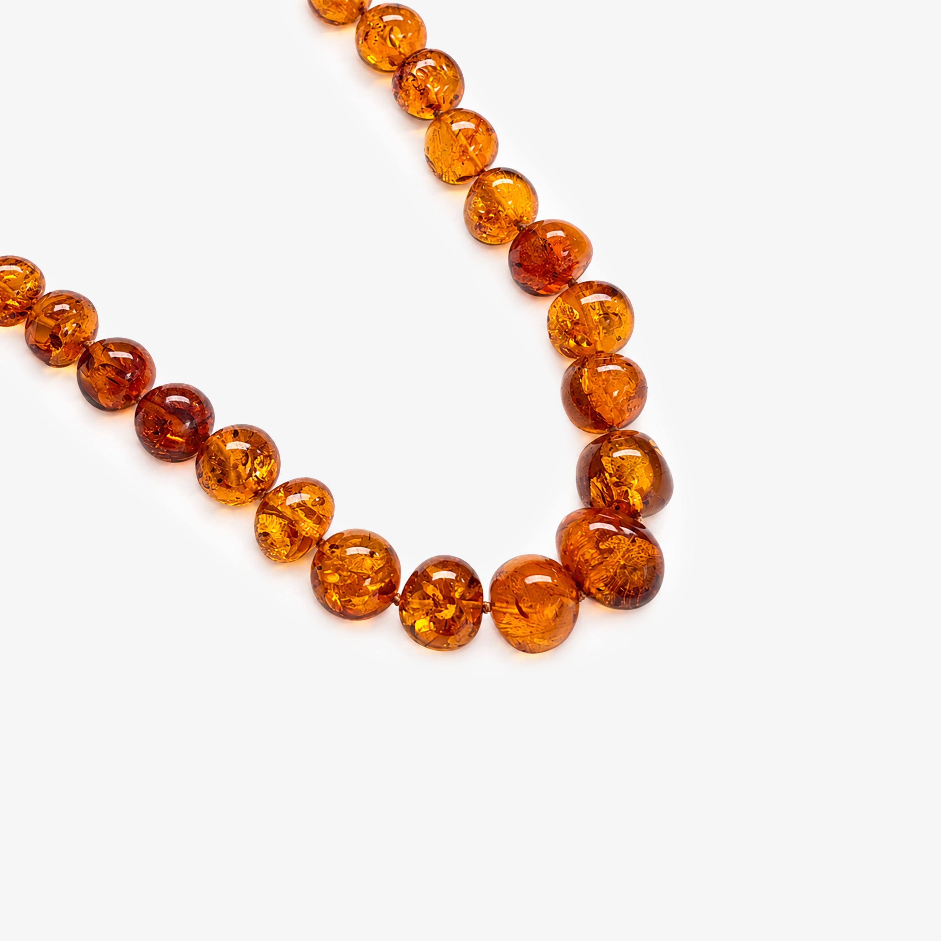 Baltic Amber Graduated Bead Necklace