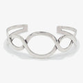 Sterling Silver Open Twist Cuff Bangle