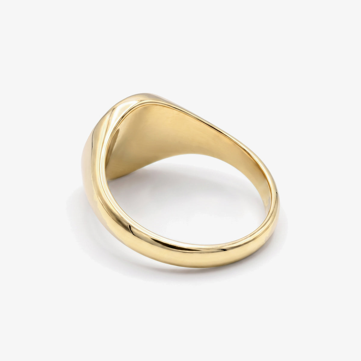 9ct Yellow Gold Small Round Signet Ring
