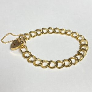 9ct double link bracelet