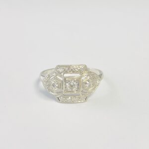 Platinum Art Deco style Diamond Ring