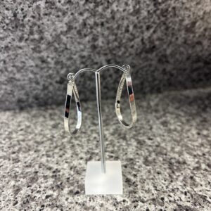 9ct White gold earrings