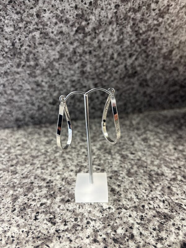 9ct White gold earrings