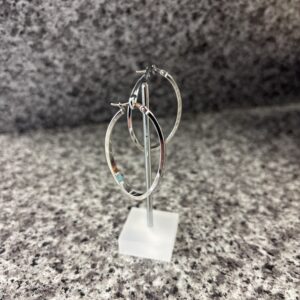9ct White gold earrings