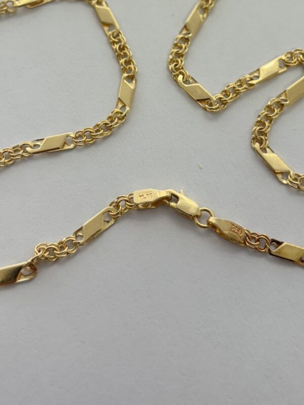 14ct fancy link necklace - Image 2